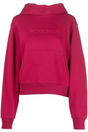 Woolrich Logo-embroidered fleece hoodie