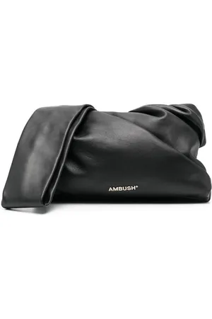Ambush Bondage Heart Padlock Clutch Bag - Black