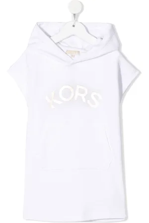 Michael Kors Cotton logo-print hooded dress
