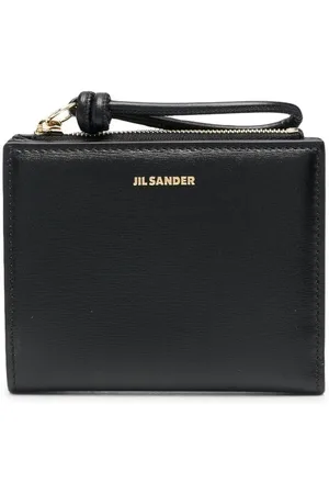 Heart Shaped Leather Coin Purse in Black - Jil Sander