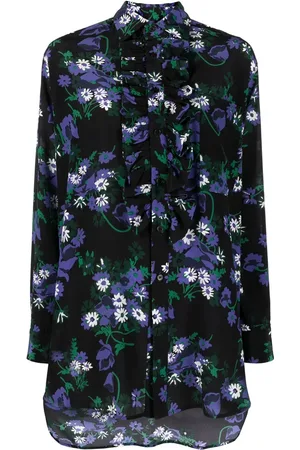 Plan C Floral-print silk shirt
