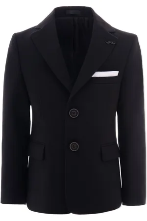 M. Moustache Peak-lapel twill blazer