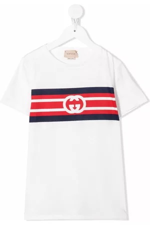 Gucci Boys Short Sleeve - Logo-print short-sleeved T-shirt