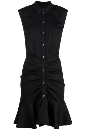 VERONICA BEARD Ruched shirt dress