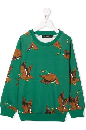 Mini Rodini Duck-print organic cotton sweatshirt