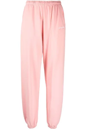 Sporty & Rich Logo-embroidered cotton track pants