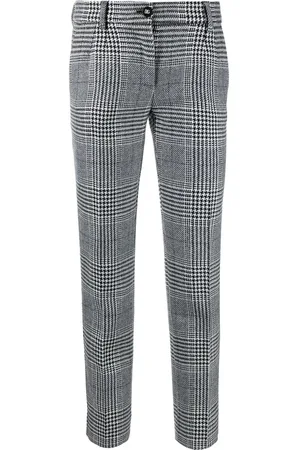 Dolce & Gabbana Virgin wool tartan trousers