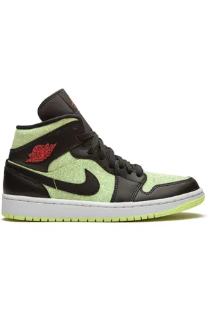 Jordan Air 1 Mid SE "Barely Volt/Chile Red" sneakers