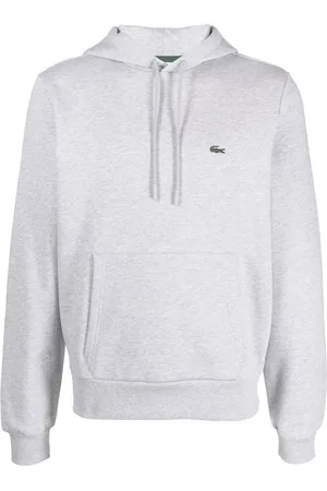 Lacoste Logo-patch fleece hoodie