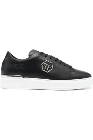 Philipp Plein Hexagon low-top leather sneakers