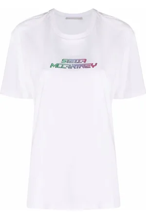 Stella McCartney Raised-logo cotton T-shirt