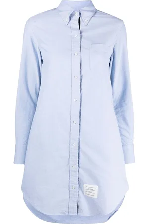 Thom Browne RWB trim shirt dress
