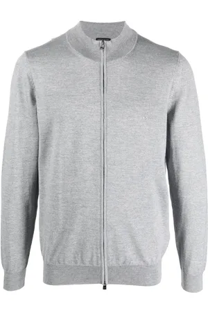 HUGO BOSS Zip-up knitted jumper