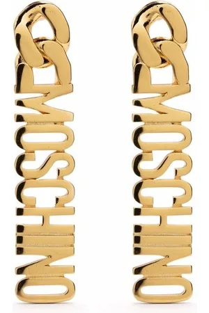 Moschino Logo-lettering pendant earring