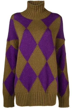 La DoubleJ Argyle intarsia knit jumper
