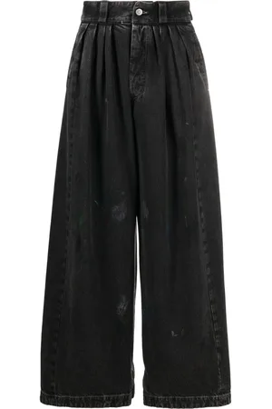 Maison Margiela Paint-splatter wide-leg jeans