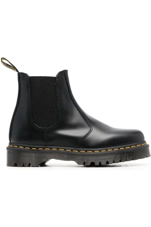 Dr. Martens Leather round-toe boots