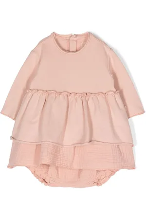 TEDDY & MINOU Round-neck ruffle dress