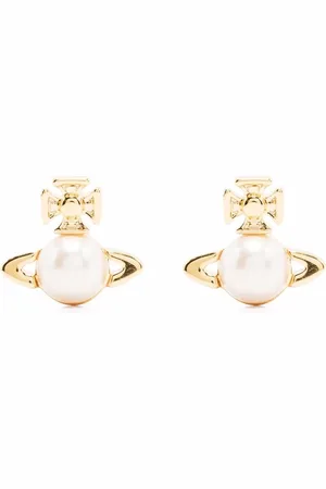 Vivienne Westwood Logo faux-pearl earrings