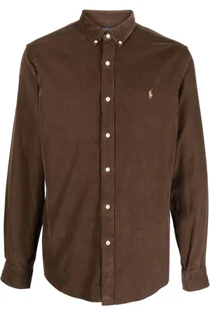 Ralph Lauren Logo-embroidered corduroy shirt