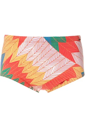 AMIR SLAMA Cocar Franc??s print trunks