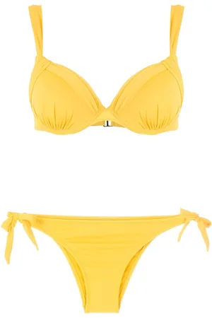 AMIR SLAMA Ruched detail bikini set