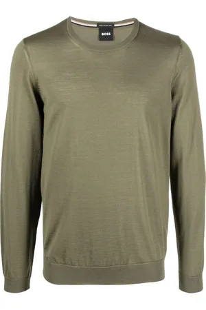 HUGO BOSS Crew-neck long-sleeve jumper