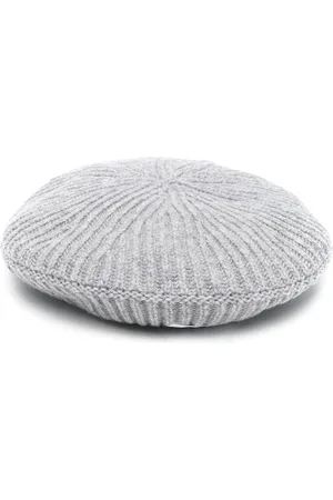 Ganni Logo-patch ribbed hat