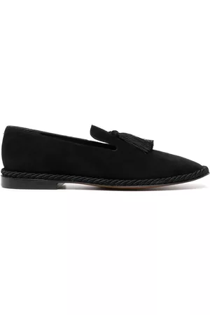 Robert Clergerie Women Loafers - Tassel-detail suede loafers