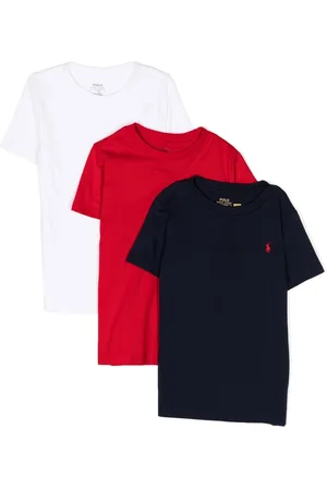 Ralph Lauren Embroidered-logo cotton T-shirt (pack of 3)