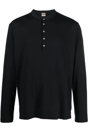MASSIMO ALBA Long-sleeve button-placket T-shirt