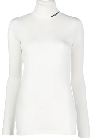 Jil Sander Logo-print roll-neck top