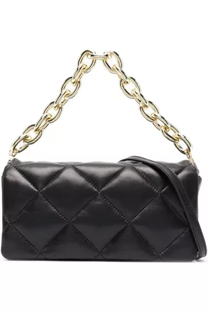 STAND STUDIO Quilted chain-detail Shoulder Bag - Farfetch