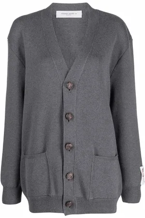 Golden Goose Logo-print knitted cardigan