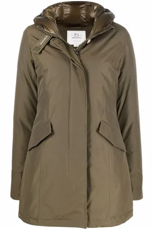 Woolrich Hooded cotton-blend parka coat
