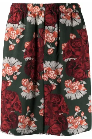 UNDERCOVER Rose-print bermuda shorts