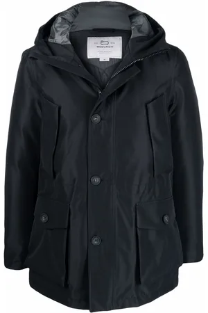 Woolrich Hooded duck-feather padded jacket