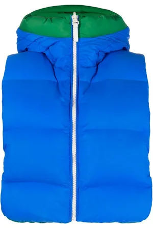 YVES SALOMON Logo-print reversible padded gilet