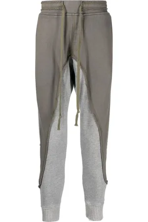 GREG LAUREN Patchwork drawstring trousers