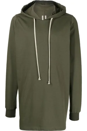Rick Owens Long-length drawstring hoodie