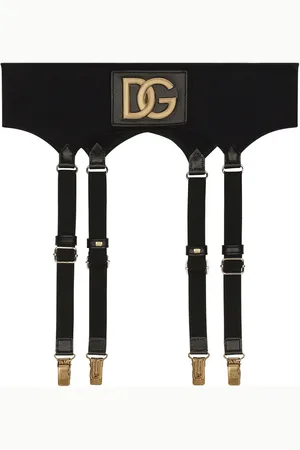 Dolce & Gabbana DG logo-plaque suspender belt