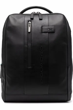 Piquadro Leather rectangle back pack