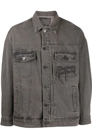 Acne Studios logo-patch Hooded Denim Jacket - Farfetch