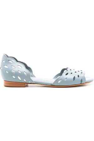 Sarah Chofakian Vivienne perforated-detail sandals