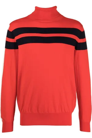 N.PEAL Stripe-print detail jumper