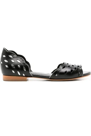 Sarah Chofakian Vivienne perforated-detail sandals