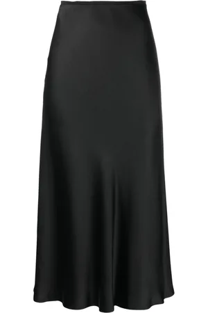 Maison Margiela Bias-cut satin midi skirt