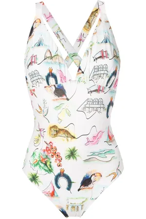 Isolda Motif-print one-piece swimsuit