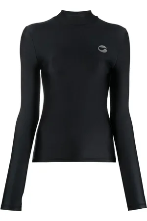 COPERNI Logo-print mock neck top