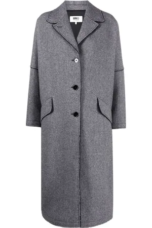 Maison Margiela Single-breasted tweed coat